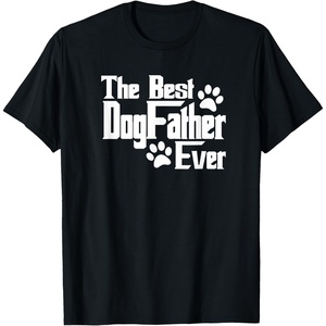 image:imageDogfather Gift for Dog Lovers Pet Owners Dog Dad TShirtBlack