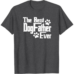 image:imageDogfather Gift for Dog Lovers Pet Owners Dog Dad TShirtDark Heather Grey