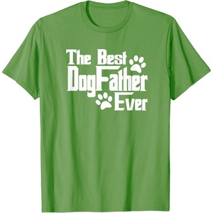 image:imageDogfather Gift for Dog Lovers Pet Owners Dog Dad TShirtGrass Green