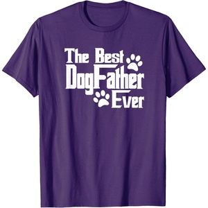 image:imageDogfather Gift for Dog Lovers Pet Owners Dog Dad TShirtPurple