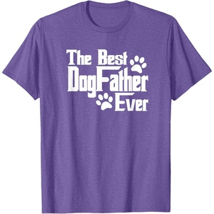 image:imageDogfather Gift for Dog Lovers Pet Owners Dog Dad TShirtPurple Heather