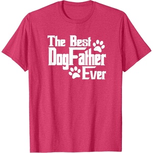 image:imageDogfather Gift for Dog Lovers Pet Owners Dog Dad TShirtRed Heather