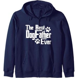 image:imageDogfather Gift for Dog Lovers Pet Owners Dog Dad Zip HoodieNavy Blue