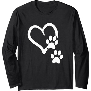 image:imageHeart and Paws  Great Gift for Pet Lovers Long Sleeve TShirtBlack