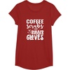 image:imageCoffee Scrubs  Great gift for Nurses Medical Workers TShirtCranberry Red