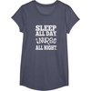 image:imageNurse All Night  Great gift for Nurses Medical Workers TShirtHeather Blue