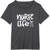 image:imageNurse Life  Great gift for Nurses Medical Workers TShirtDark Heather Grey