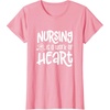 image:imageNursing Work of HeartGreat gift for Nurses Medical Workers TShirtPink