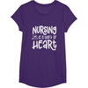 image:imageNursing Work of HeartGreat gift for Nurses Medical Workers TShirtPurple