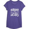 image:imageNursing Work of HeartGreat gift for Nurses Medical Workers TShirtPurple Heather