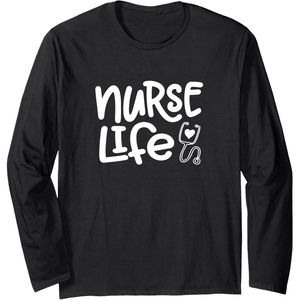 image:imageNurse Life  Great gift for Nurses Medical Workers Long Sleeve TShirtBlack