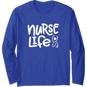 image:imageNurse Life  Great gift for Nurses Medical Workers Long Sleeve TShirtRoyal Blue