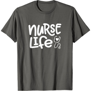 image:imageNurse Life  Great gift for Nurses Medical Workers TShirtAsphalt Grey