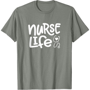 image:imageNurse Life  Great gift for Nurses Medical Workers TShirtOlive Heather