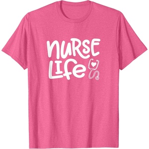 image:imageNurse Life  Great gift for Nurses Medical Workers TShirtPink Heather