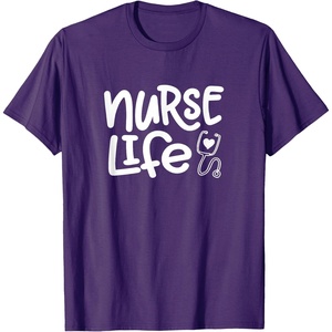 image:imageNurse Life  Great gift for Nurses Medical Workers TShirtPurple