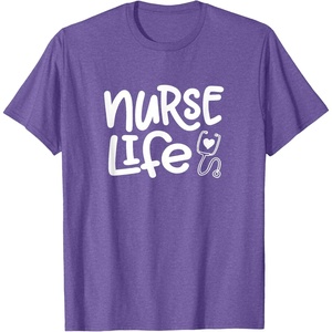 image:imageNurse Life  Great gift for Nurses Medical Workers TShirtPurple Heather