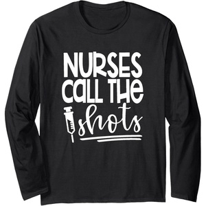 image:imageNurses Call the ShotsGreat gift for Nurses Medical Workers Long Sleeve TShirtBlack