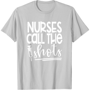 image:imageNurses Call the ShotsGreat gift for Nurses Medical Workers TShirtSilver Grey