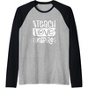 image:imageTeach Love Inspire  Great gift for Teachers Raglan Baseball TeeBlackAthletic Heather