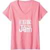 image:imageWomens Teaching is My Jam  Great gift for Teachers VNeck TShirtPink