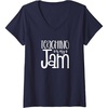 image:imageWomens Teaching is My Jam  Unique Gift for Teachers VNeck TShirtNavy Blue