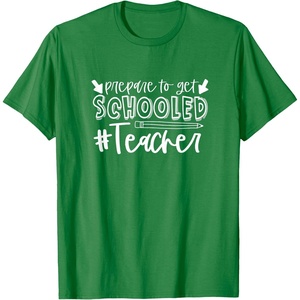 image:imagePrepared to Get Schooled  Great gift for Teachers TShirtKelly Green
