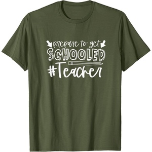 image:imagePrepared to Get Schooled  Great gift for Teachers TShirtOlive Green