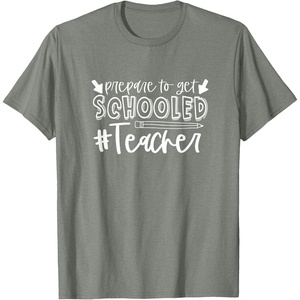 image:imagePrepared to Get Schooled  Great gift for Teachers TShirtOlive Heather