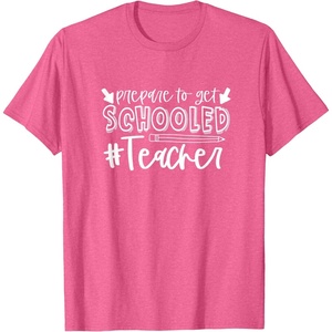 image:imagePrepared to Get Schooled  Great gift for Teachers TShirtPink Heather