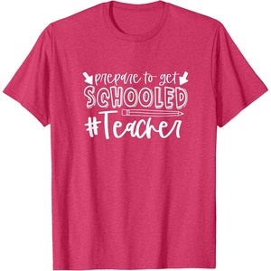 image:imagePrepared to Get Schooled  Great gift for Teachers TShirtRed Heather