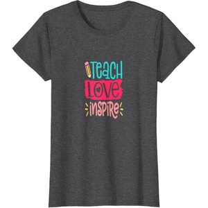 image:imageTeach Love Inspire TShirtDark Heather Grey
