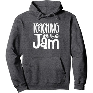 image:imageTeaching is My Jam  Great gift for Teachers Pullover HoodieDark Heather Grey