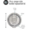 image:imageBrooke amp Jess Designs Camper Coffee Mug Tumblers Lid Replacement for Women  Double Walled Vacuum Sealed Stainless Steel 14 oz Tumbler Lid Replacement