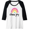 image:imageChoose Joy Gifts for Friends Girlfriends Mom Sisters Raglan Baseball TeeBlackWhite
