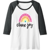 image:imageChoose Joy Gifts for Friends Girlfriends Mom Sisters Raglan Baseball TeeDark Heather GreyWhite