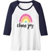image:imageChoose Joy Gifts for Friends Girlfriends Mom Sisters Raglan Baseball TeeNavy BlueWhite