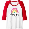 image:imageChoose Joy Gifts for Friends Girlfriends Mom Sisters Raglan Baseball TeeRedWhite