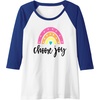 image:imageChoose Joy Gifts for Friends Girlfriends Mom Sisters Raglan Baseball TeeRoyal BlueWhite