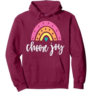 image:imageChoose Joy Gift for Women Girls Sisters Friends Pullover HoodieBurgundy