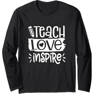 image:imageTeach Love Inspire  Great gift for Teachers Long Sleeve TShirtBlack