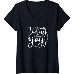 image:imageWomens Today I Choose Joy Gift for Women Friends Sisters VNeck TShirtBlack