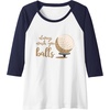 image:imageAlways Wash You Balls  Golf Gift Raglan Baseball TeeNavy BlueWhite