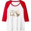 image:imageAlways Wash You Balls  Golf Gift Raglan Baseball TeeRedWhite