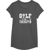 image:imageBrooke amp Jess Designs Golf is My Therapy Unisex Adult TShirt  Black  Small  Short Sleeve  Classic Fit  Golfers GiftAsphalt Grey