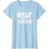 image:imageBrooke amp Jess Designs Golf is My Therapy Unisex Adult TShirt  Black  Small  Short Sleeve  Classic Fit  Golfers GiftBaby Blue