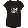 image:imageBrooke amp Jess Designs Golf is My Therapy Unisex Adult TShirt  Black  Small  Short Sleeve  Classic Fit  Golfers GiftBlack