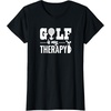 image:imageBrooke amp Jess Designs Golf is My Therapy Unisex Adult TShirt  Black  Small  Short Sleeve  Classic Fit  Golfers GiftBlack