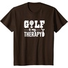 image:imageBrooke amp Jess Designs Golf is My Therapy Unisex Adult TShirt  Black  Small  Short Sleeve  Classic Fit  Golfers GiftBrown