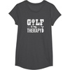 image:imageBrooke amp Jess Designs Golf is My Therapy Unisex Adult TShirt  Black  Small  Short Sleeve  Classic Fit  Golfers GiftDark Heather Grey